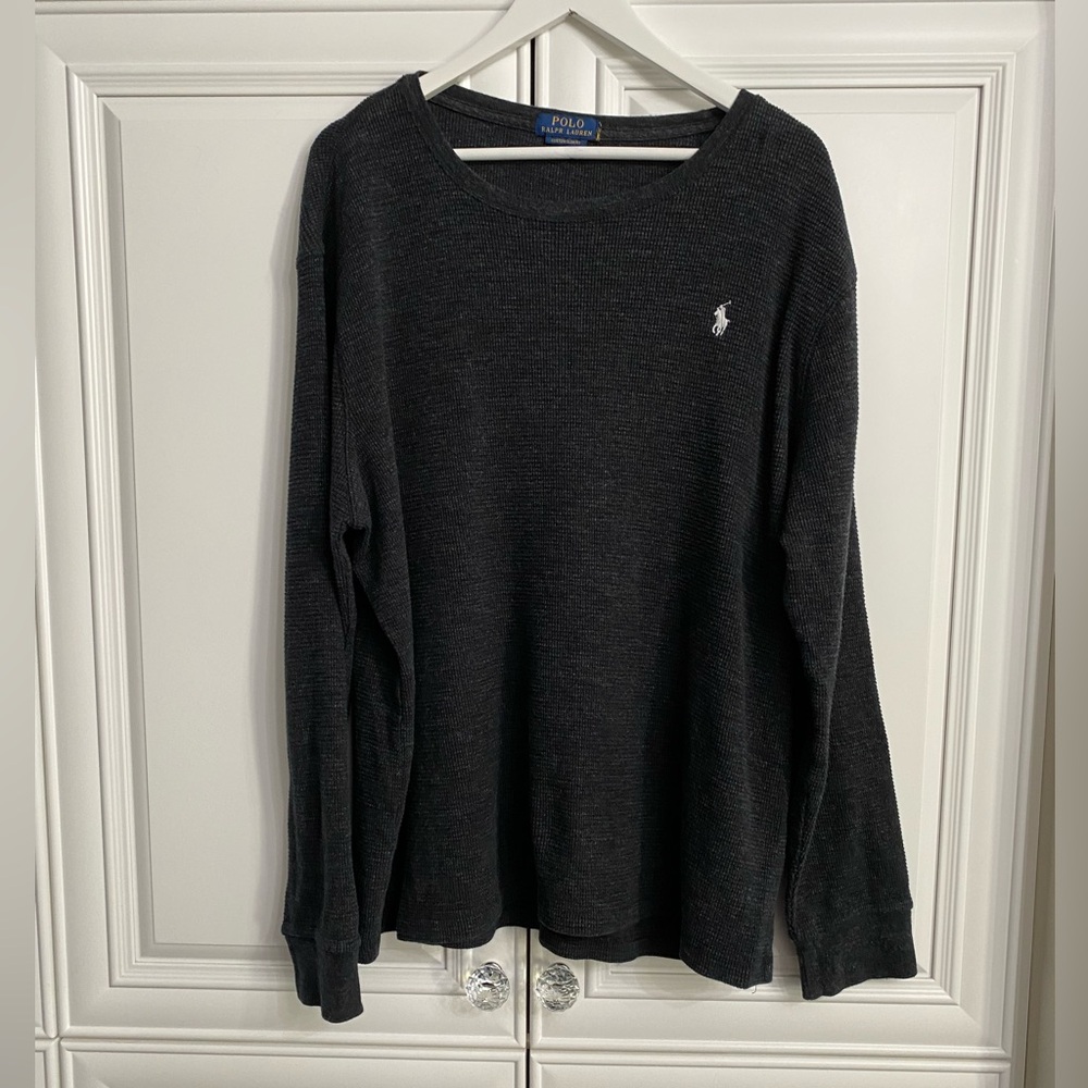 Polo Ralph Lauren Men’s Big & Tall XXL Dark Grey Long Sleeve Sweater Crew Neck